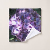 Licht Paarse hydrangeventilator Bad Handdoek (Wasdoekje)