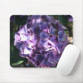 Licht Paarse hydrangeventilator Muismat (Met muis)