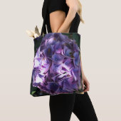 Licht Paarse hydrangeventilator Tote Bag (Dichtbij)