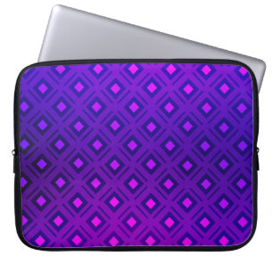 Licht Paarse lay-out met lijnen, rechthoek. Winkel Laptop Sleeve