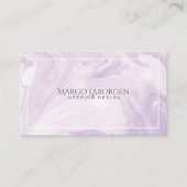 Licht Paarse marmeren wervelingen papier textuur Visitekaartje (Voorkant)