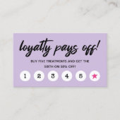 Licht Paarse roze Star Loyalty betaalt Logo uit (Voorkant)
