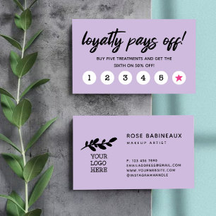 Licht Paarse roze Star Loyalty betaalt Logo uit
