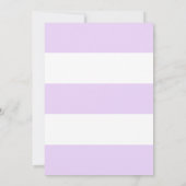 Licht Paarse Streep Goud Verjaardag Kaart (Achterkant)