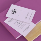 Licht Paarse Voeg uw Logo oorbel display Visitekaartje