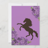 Licht Paarse Westerne Charro Quince Kaart (Achterkant)