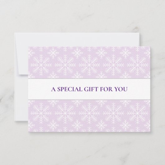 LICHT PAARSE WITTE VLIEGENDE SNEUWLJES KERSTSPECIA (Voorkant)