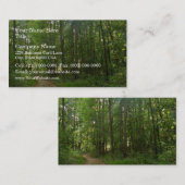 Licht pad in bos visitekaartje (Voorkant / Achterkant)