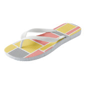  licht pastel l Trendy abstract l Roze Grijs Teenslippers (Schuin)