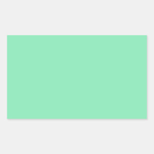 Licht Pastel Mint Groene Rechthoek Sticker