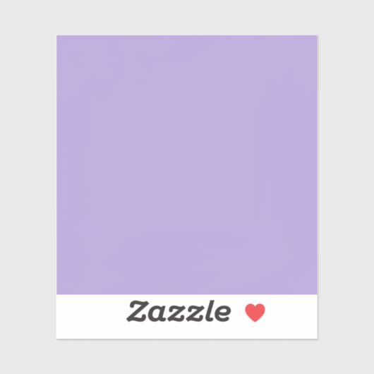 Licht Pastel Paarse Effen Kleur Sticker (Vel)