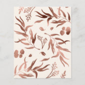 licht perzik krans foto bewaar de datum (Achterkant)