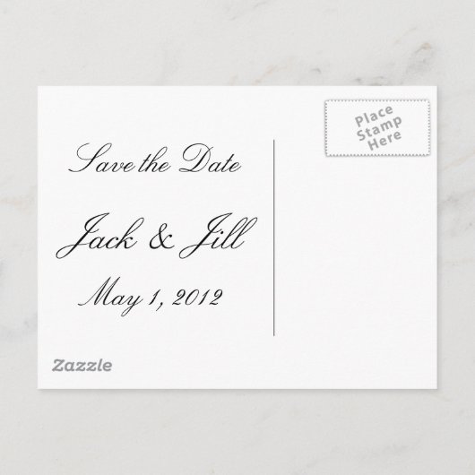 Licht prijsopslaan Datum Aankondigingskaart (Achterkant)