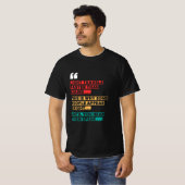 "Licht reist sneller dan geluid" Grappig T-shirt (Voorkant volledig)
