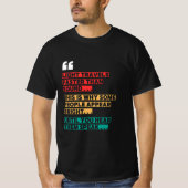 "Licht reist sneller dan geluid" Grappig T-shirt (Voorkant)