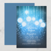 Licht romantisch rustiek vrijgezellenfeest uitnodi kaart (Voorkant / Achterkant)