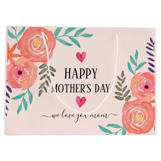 Licht romantische, persoonlijke cadeautas van Moed (Achterkant)