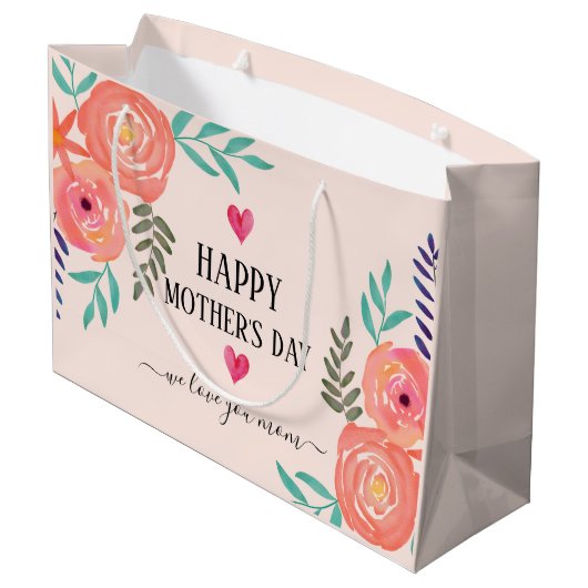 Licht romantische, persoonlijke cadeautas van Moed (Achterkant Gekanteld)