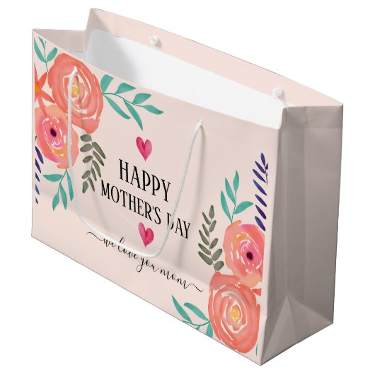 Licht romantische, persoonlijke cadeautas van Moed (Voorkant Gekanteld)