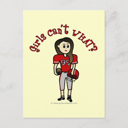 Licht rood Football Briefkaart (Voorkant)