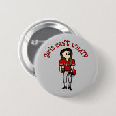 Licht rood Football Ronde Button 5,7 Cm (Voorkant /achterkant)