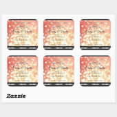 Licht rood Glitter Product Label Diamonds Logo (Vel)