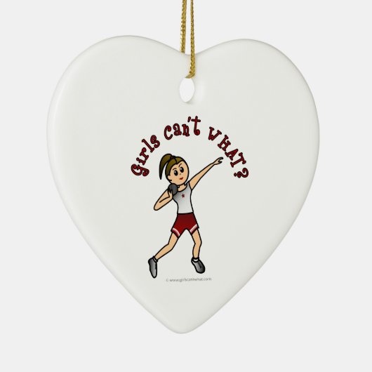 Licht rood met hot shot keramisch ornament (Rechts)