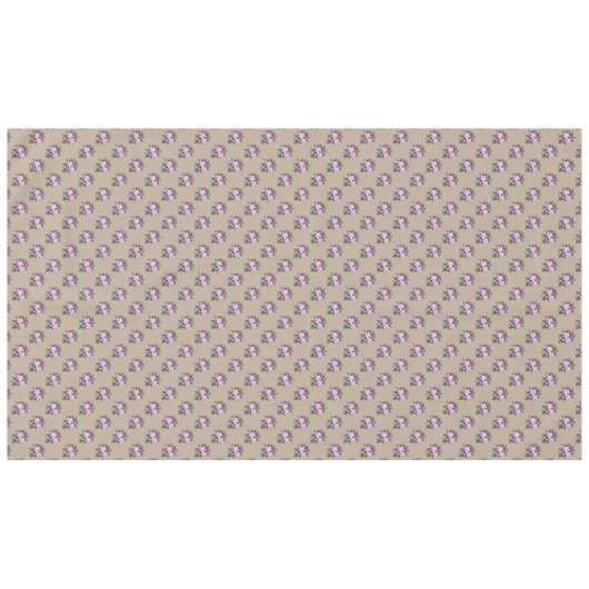 Licht Roos Gold Apple Flowers op Lucky Beige Tafelkleed (Voorkant (Horizontaal))