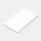 Licht Roos Roze | JOUW NAAM Post-it® Notes (Schuin)
