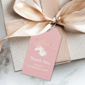 Licht Roos Roze Wit Magisch Unicorn Dank u Cadeaulabel