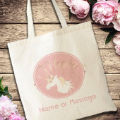 Licht Roos Roze Wit Magische Unicorn Tote Bag