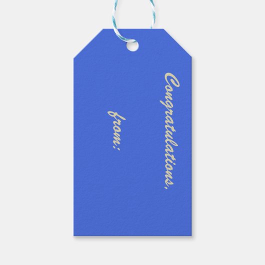 Licht Royal Blue 10-pack van cadeau Labels Cadeaulabel (Voorkant)
