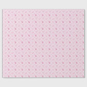 Licht Roze Aquarel Harten Cadeaupapier (Vlak)