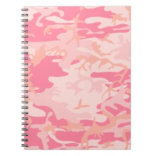 Licht roze Camouflage Notitieboek