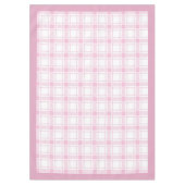 Licht Roze Check Tafelkleed voor Chic Interieurs (Voorkant)