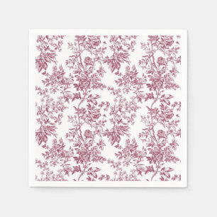 Licht Roze Chinoiserie Wing Toile Tuinfeest Pap Servet