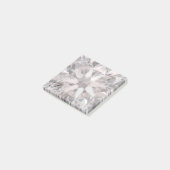 Licht roze diamantmonogram post-it® notes (Schuin)