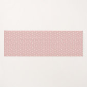 Licht Roze Driehoeken Patroon Yoga Mat (Voorkant (horizontaal))