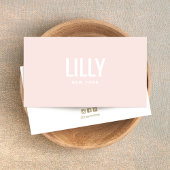 Licht roze, eenvoudige, moderne Professional Visitekaartje