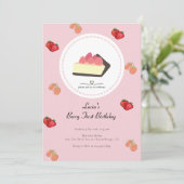 Licht roze Eerste Meisje Eerste Dag Kaart (Staand voorkant)