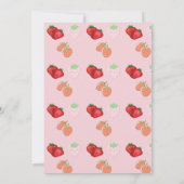 Licht roze Eerste Meisje Eerste Dag Kaart (Achterkant)