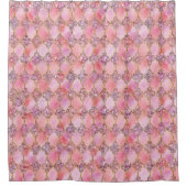 Licht roze en Glitter Maroccan patroon Douchegordijn (Voorkant)