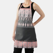 Licht roze en modern grijs schort (Insitu)