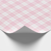 Licht roze en wit geplakt patroonpapier cadeaupapier (Hoek)