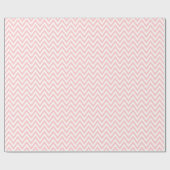 Licht roze en witte Chevron Cadeaupapier (Vlak)