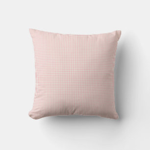 Licht Roze en Witte Gingham Plakken Patroon Gezell Kussen