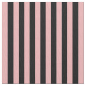Licht roze en zwart Verticaal Striped Stof (Close Up)