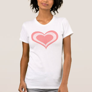 Licht roze en Zwemerig T-shirt voor vrouwen