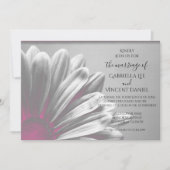 Licht roze Floral hoogtepunten Weddenschap Kaart (Voorkant)