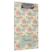 Licht  Roze Floral Patroon Aangepast Klembord (Rechts)